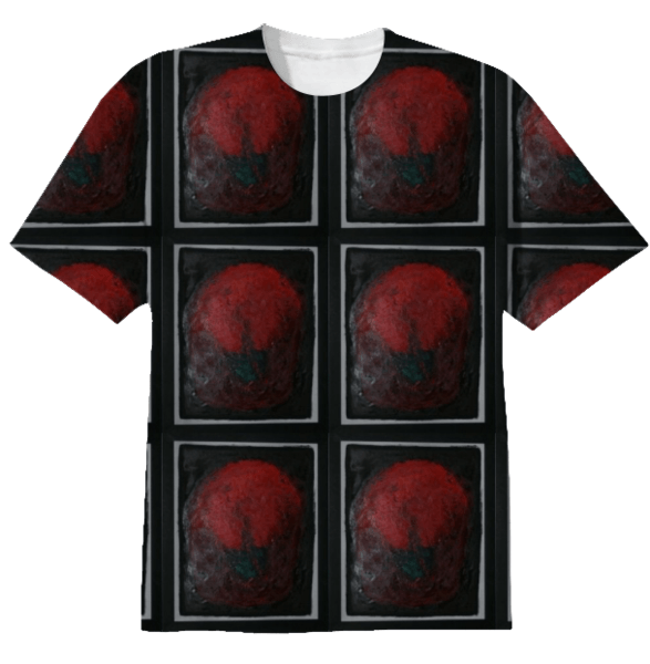 6 Block Print Repeat Red T-shirt