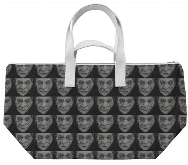 Black and White Face Multi Weekend Bag
